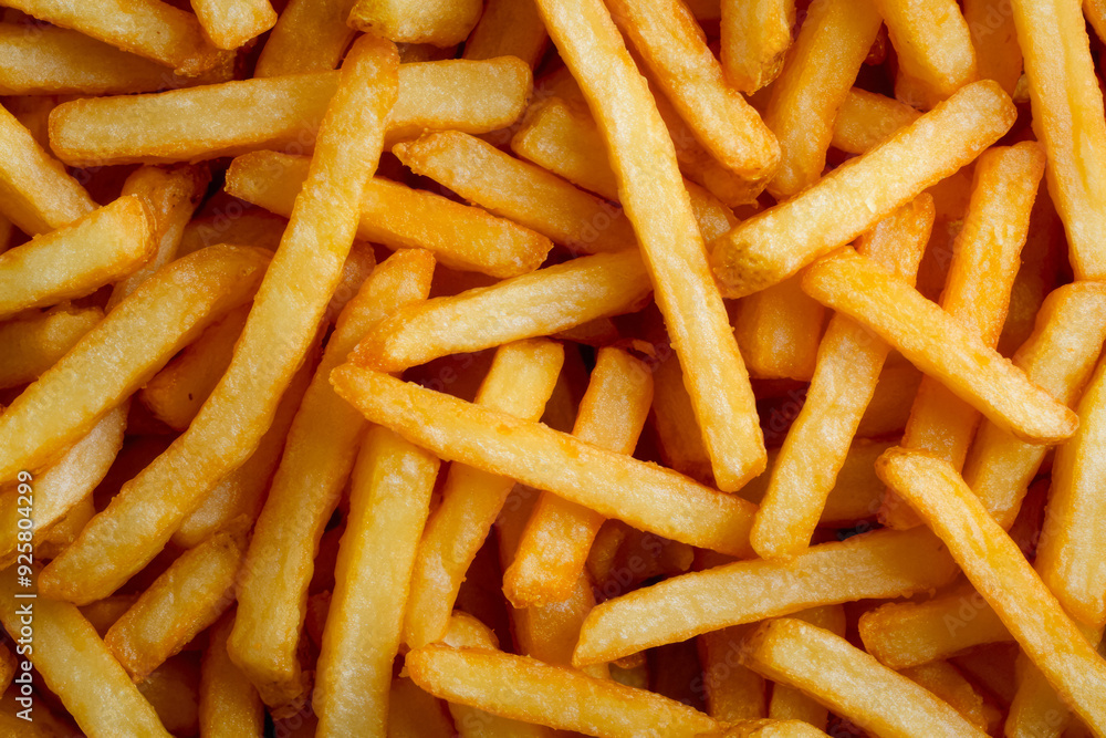 Texture Scattered Fried French Fries For Backgrounds Created With Artificial Intelligence Texture Scattered Fried French Fries For Backgrounds Created With Artificial Intelligence