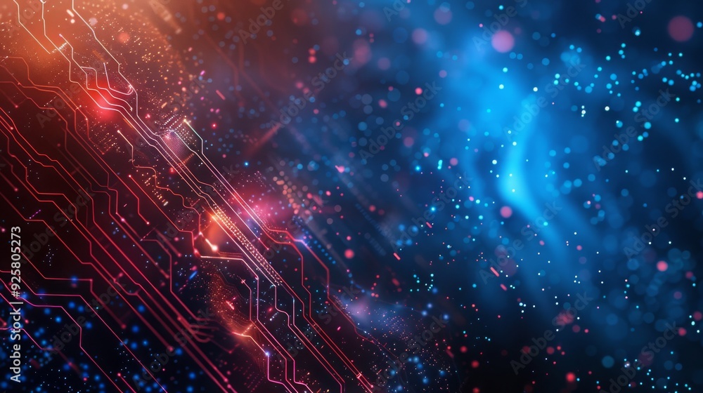 Fototapeta premium digital background , tech background , AI background data background , audio background