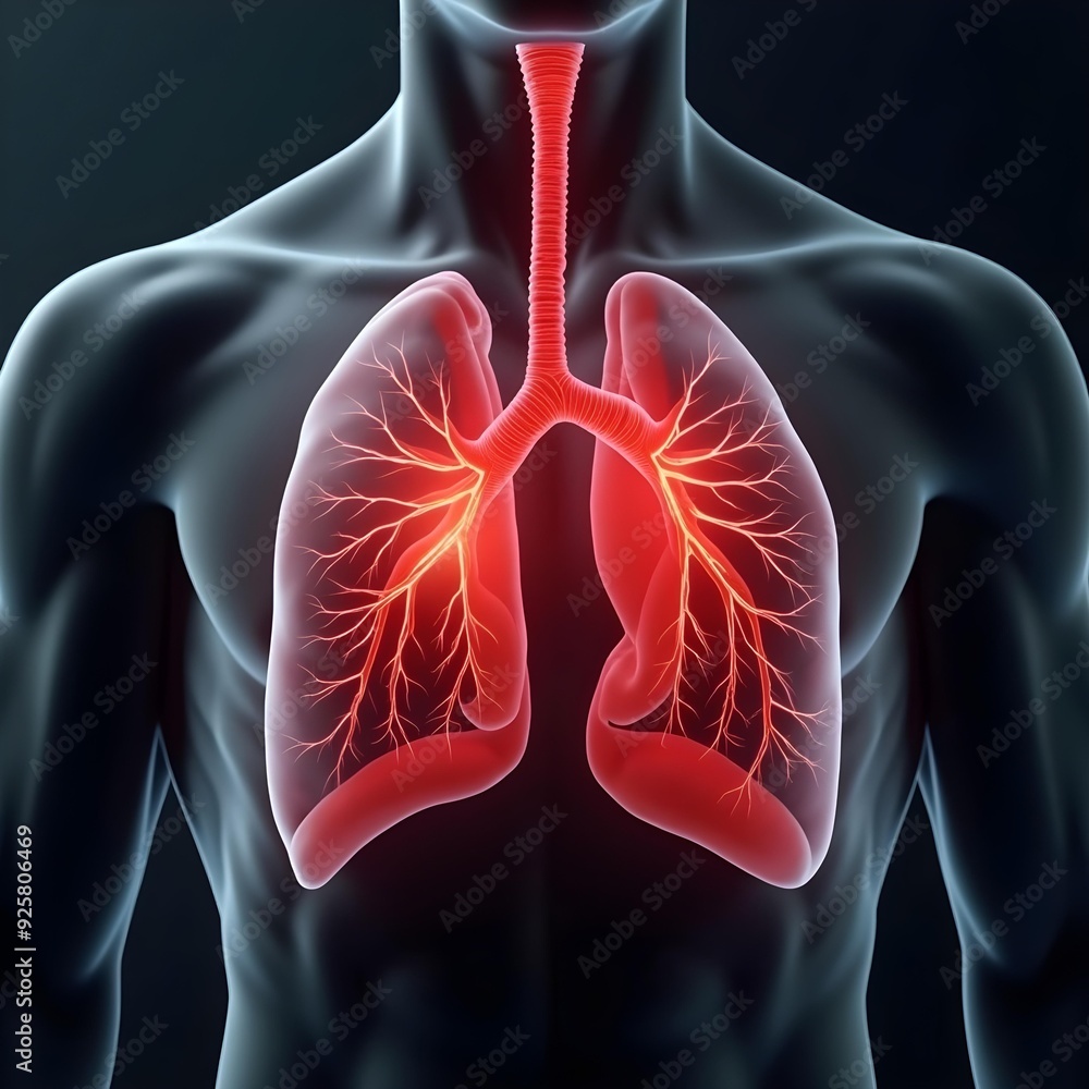 Pulmonary embolism blood vessel -travels to an artery in the lung Stock ...