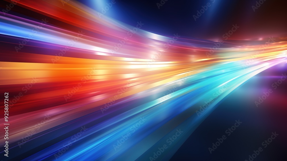 Abstract colorful lines background with a dark blue background and vibrant streaks of light. Abstract colorful lines background with a dark blue background and vibrant streaks of light.