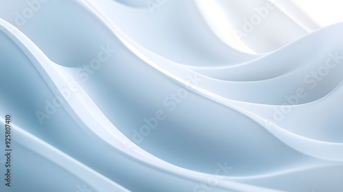 Abstract Blue Waves Background