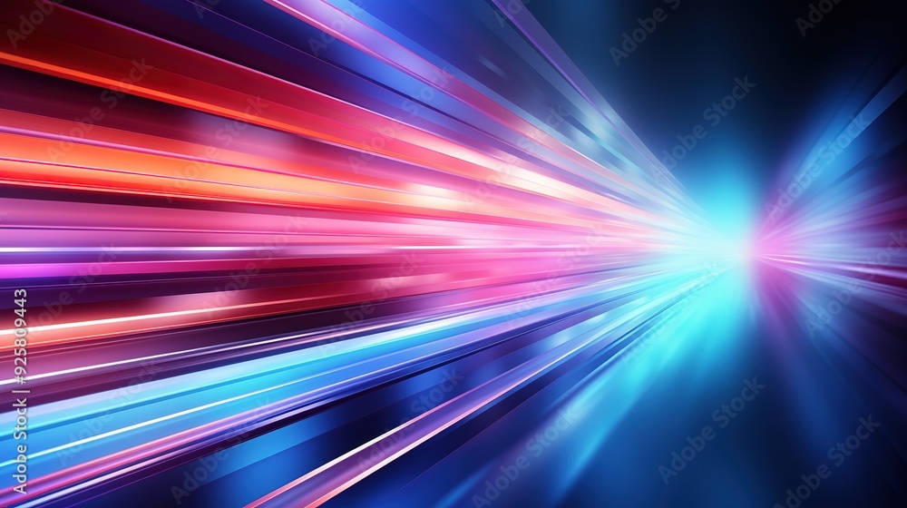 Abstract colorful lines converging in the distance. Abstract colorful lines converging in the distance.