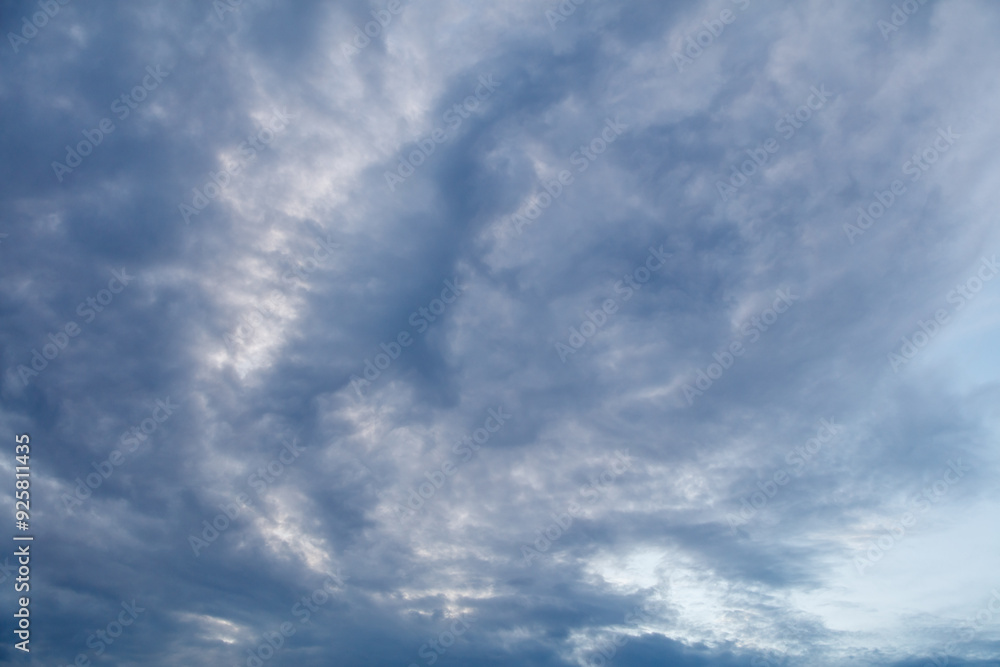Clouds after rain in the sky as a background Clouds after rain in the sky as a background