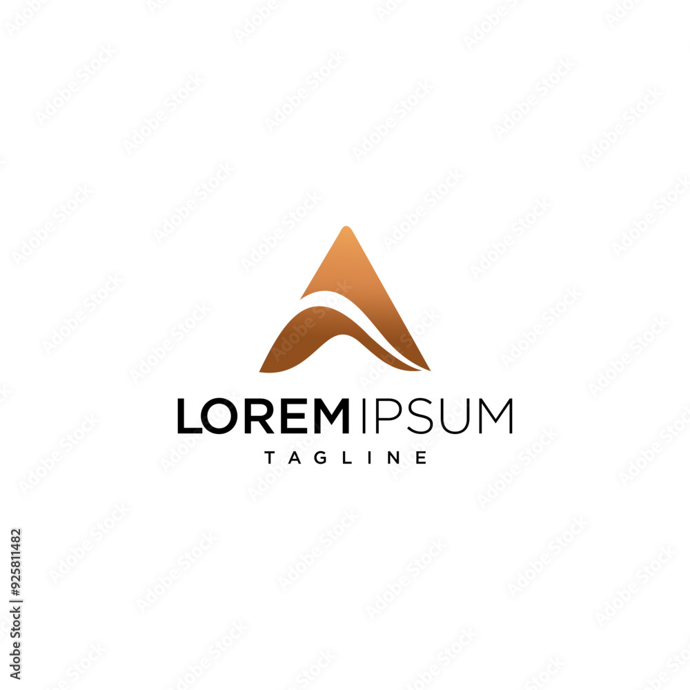Fototapeta premium letter A modern logo