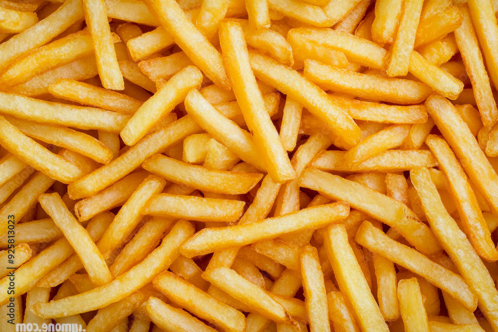 Texture Scattered Fried French Fries For Backgrounds Created With Artificial Intelligence Texture Scattered Fried French Fries For Backgrounds Created With Artificial Intelligence