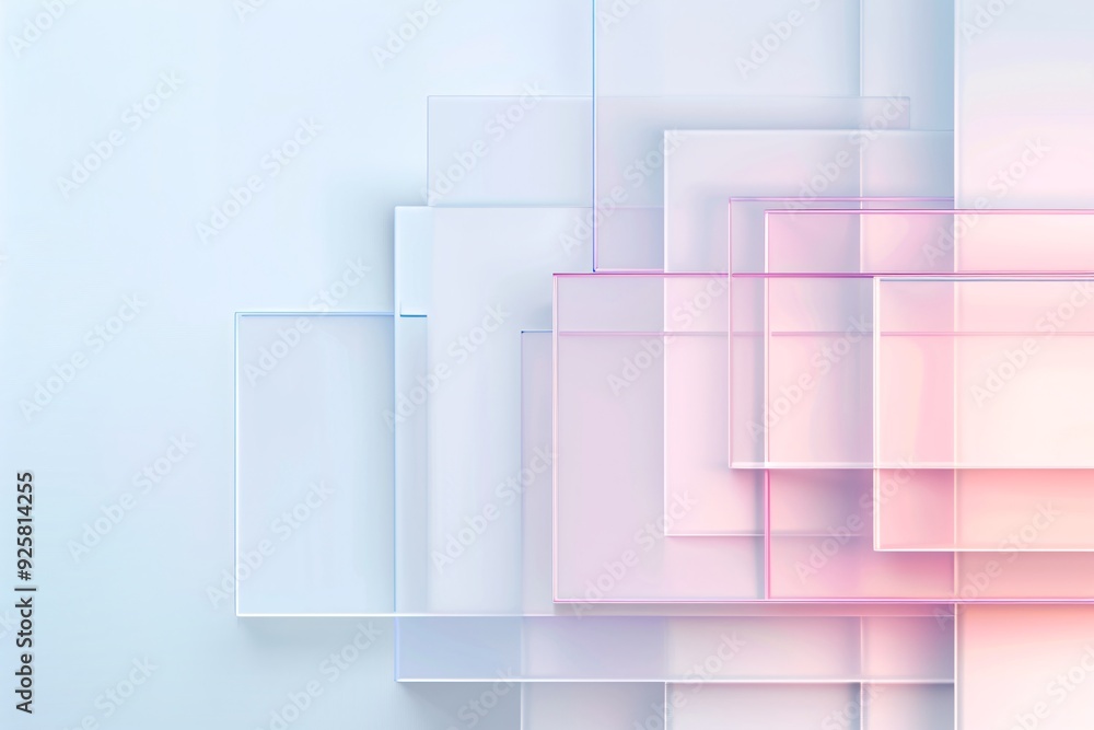 Fototapeta premium A minimal abstract background with clean lines and soft gradients, providing a sleek and professional look with ample copy space.
