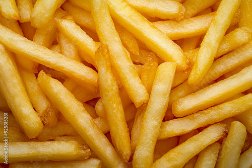 Texture Scattered Fried French Fries For Backgrounds Created With Artificial Intelligence
