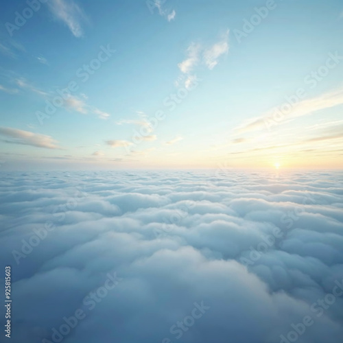 Wallpaper Mural Sunrise above a sea of clouds Torontodigital.ca