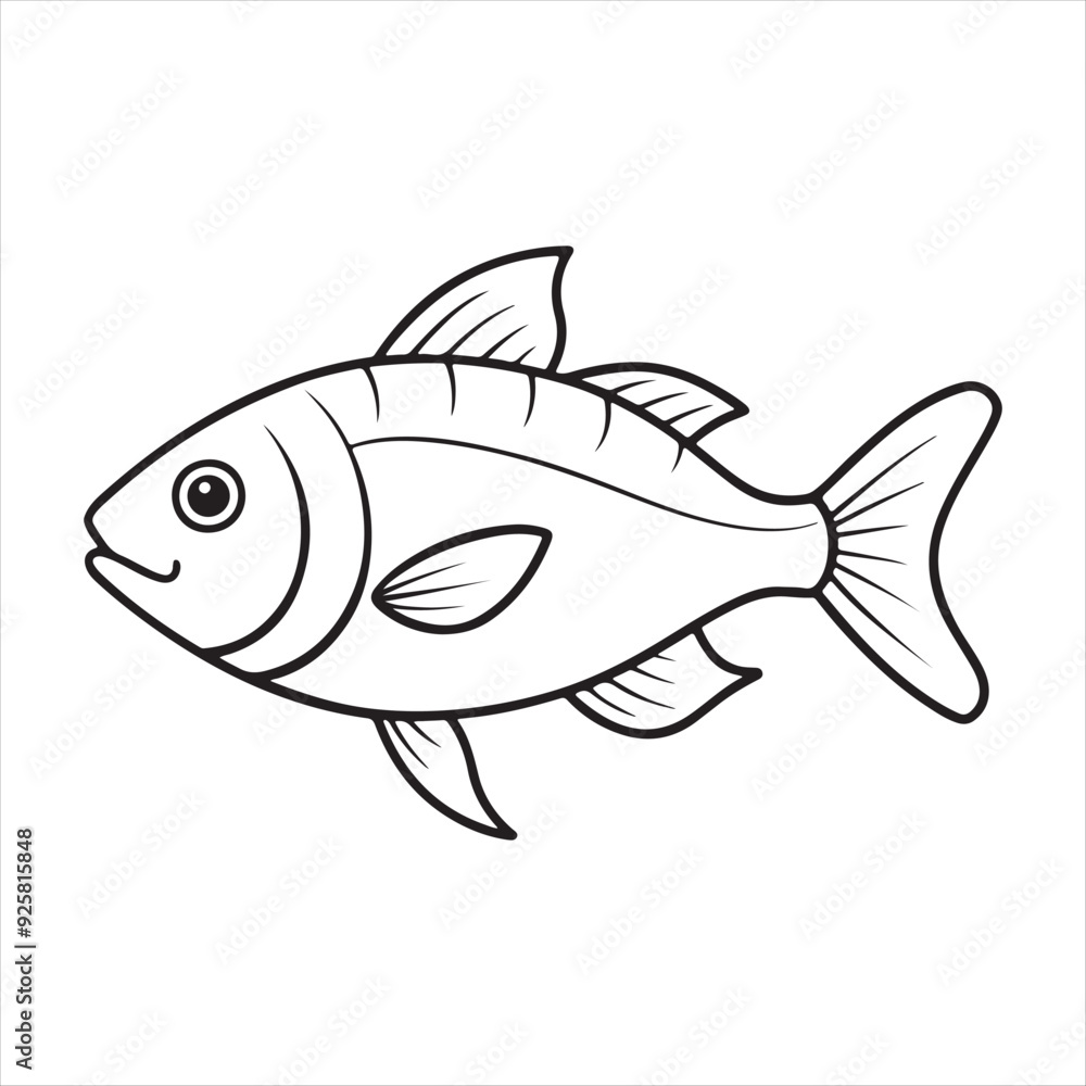 Fish Vector Art Illustration Fish Vector Art Illustration
