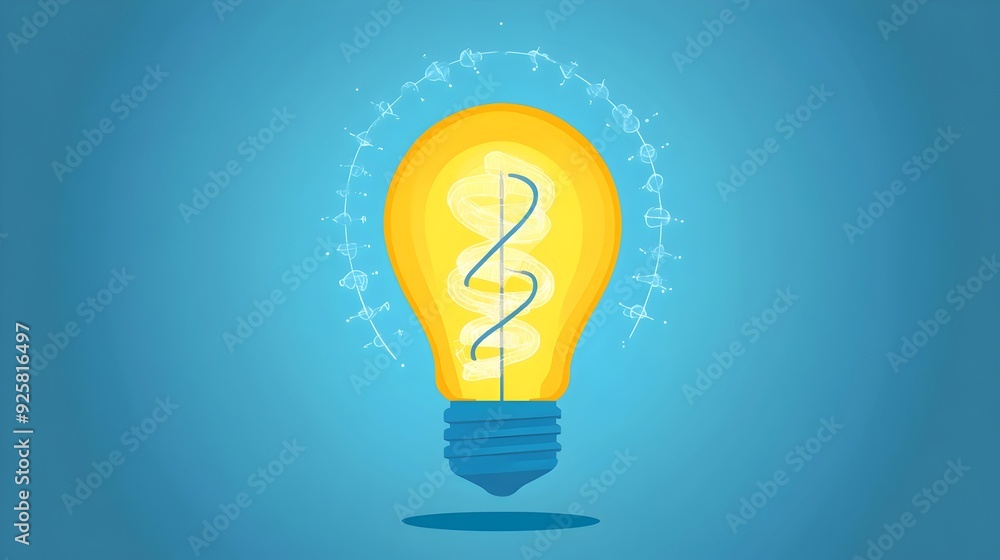 Glowing Light Bulb Symbolizing Innovative Idea and Creative Thinking for Success Glowing Light Bulb Symbolizing Innovative Idea and Creative Thinking for Success