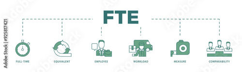 FTE icon infographic illustration concept with icon of defi, white paper, play to earn, digital token, nft, blockchain, pool rewards and staking icon live stroke and easy to edit 