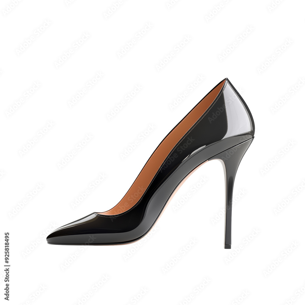 Elegant Black Patent Leather High Heel Pumps: A Classic Footwear Statement Elegant Black Patent Leather High Heel Pumps: A Classic Footwear Statement