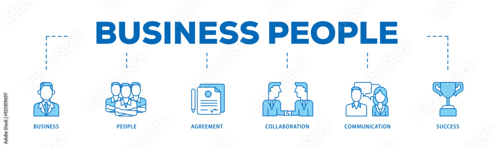 Business people icon infographic illustration concept with icon of business, people, agreement, collaboration, communication and success icon live stroke and easy to edit Business people icon infographic illustration concept with icon of business, people, agreement, collaboration, communication and success icon live stroke and easy to edit