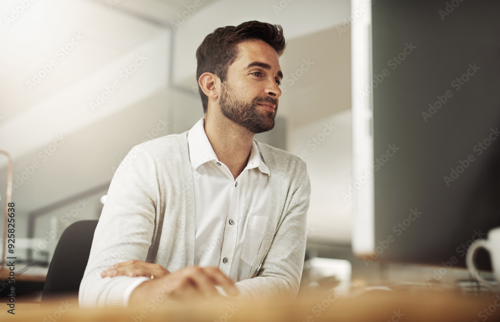 © StarDweller/peopleimages.com - Businessman, desktop computer and deadline as accountant, professional and administration. Male person, connection and technology for workload, corporate and concentration in office or financial firm