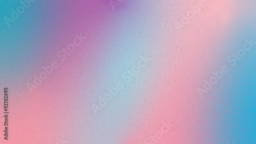 Grainy background, gray pink blue white black abstract color wave noisy texture banner poster header cover design