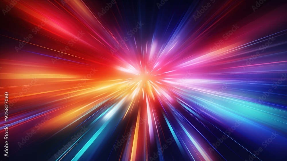 Abstract light streaks in vibrant colors, creating a dynamic and energetic background. Abstract light streaks in vibrant colors, creating a dynamic and energetic background.
