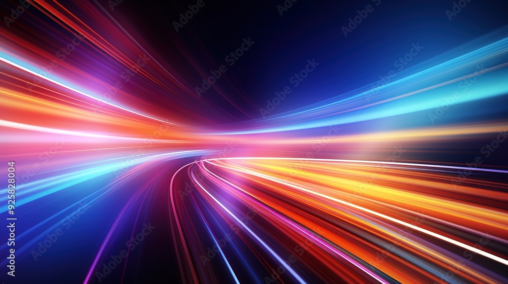 Abstract motion blur background with vibrant streaks of light. Abstract motion blur background with vibrant streaks of light.