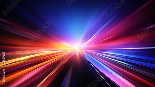 Abstract speed lines background with glowing colors.