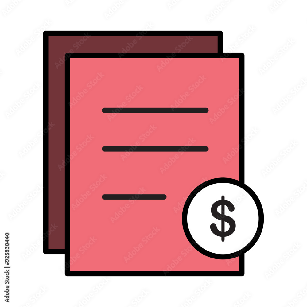 Invoice icon template Invoice icon template