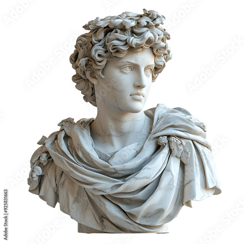 Ornate Marble Bust of a Mythological Figure in Classical Renaissance Style