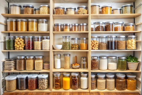 Wallpaper Mural Pantry Paradise: Perfectly Organized Food Storage in a Modern Kitchen Torontodigital.ca