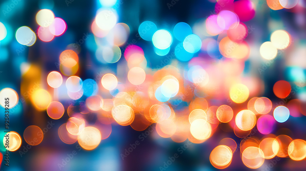 blurred lights of a city skyline at night, with a focus on the colorful bokeh from street lamps and traffic lights casting a soft, glowing ambiance blurred lights of a city skyline at night, with a focus on the colorful bokeh from street lamps and traffic lights casting a soft, glowing ambiance