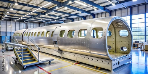 Precision CNC machining of aircraft fuselage following aerospace industry standards, Aerospace