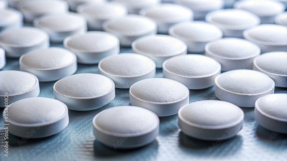 Close-up of Aspirin protect 100mg pills arranged neatly on a table , Aspirin, protect, pills, medicine, healthcare Close-up of Aspirin protect 100mg pills arranged neatly on a table , Aspirin, protect, pills, medicine, healthcare