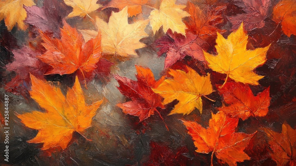 Vibrant autumn leaves in shades of orange, red, and yellow create a stunning natural background full of seasonal beauty. Vibrant autumn leaves in shades of orange, red, and yellow create a stunning natural background full of seasonal beauty.
