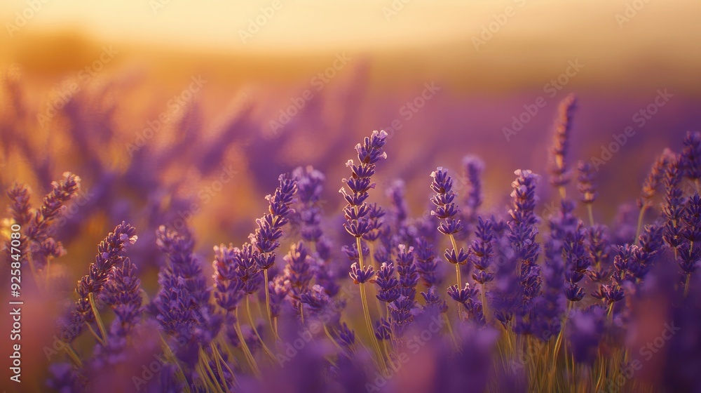 close up of lavender flowers on field close up of lavender flowers on field