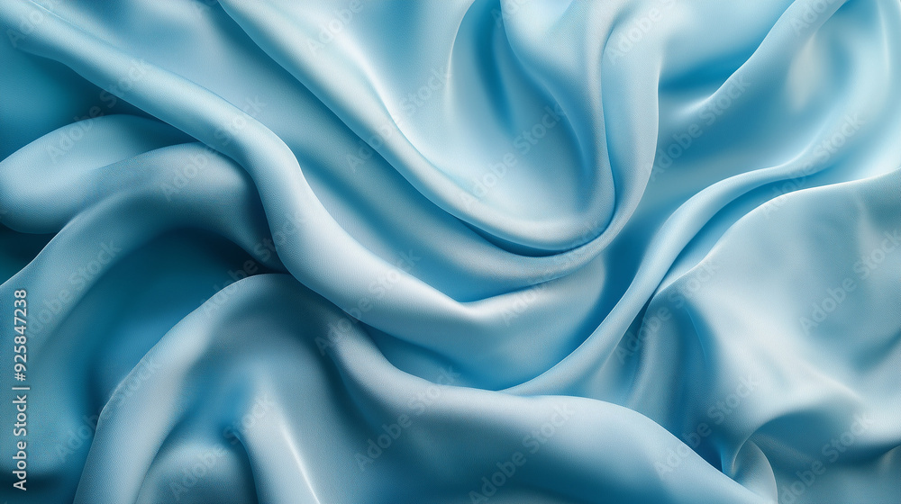 Obraz premium blue silk background