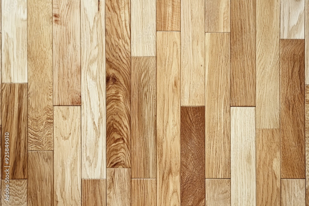 Fototapeta premium Light color parquet floor texture for background
