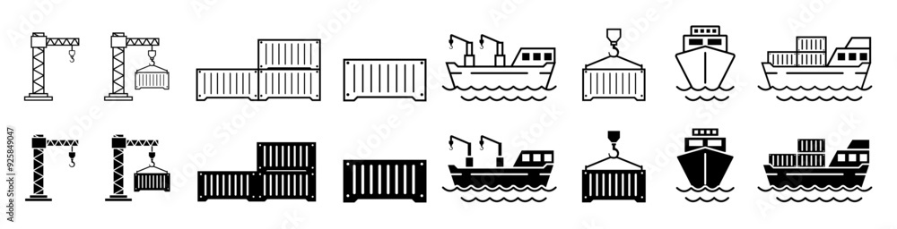 cargo ship with container and crane shipment delivery sea transportation cargo ship with container and crane shipment delivery sea transportation