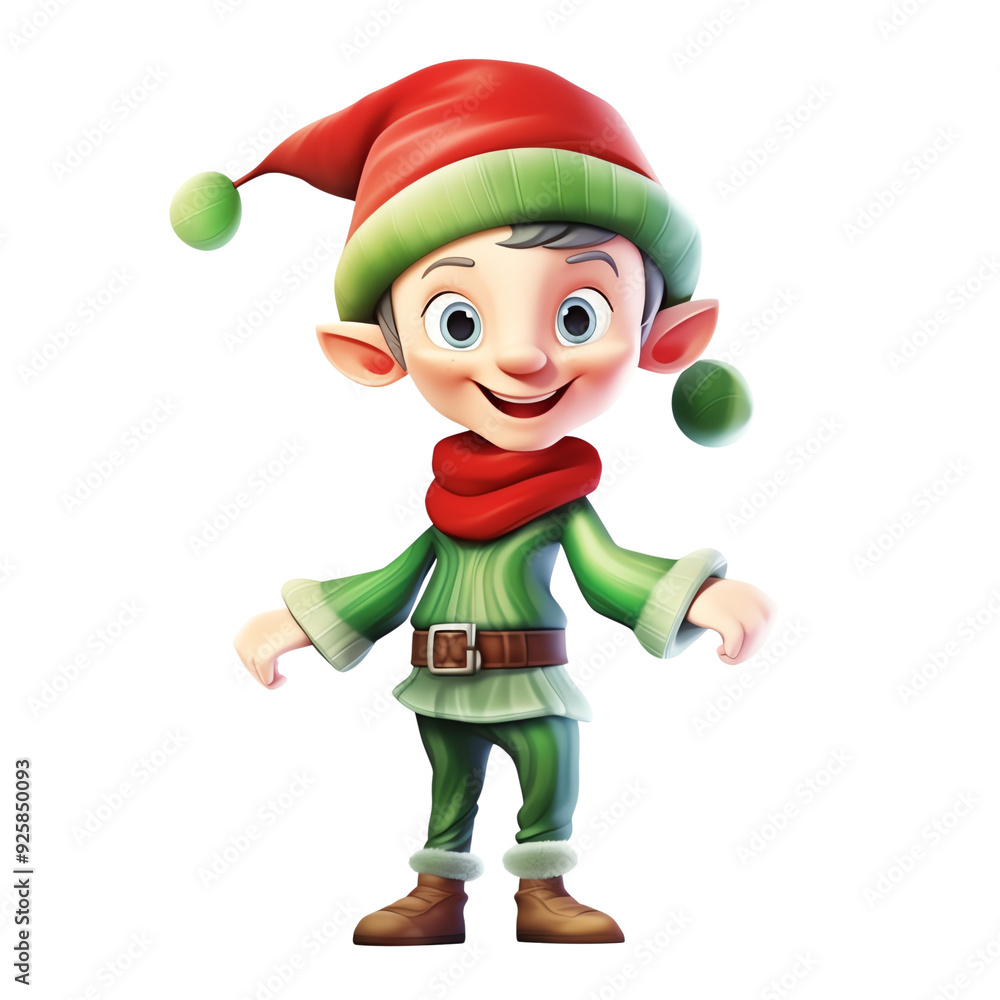 A cheerful animated Christmas elf in a festive outfit, ready to spread holiday joy. Ideal for festive themed projects and holiday promotions. A cheerful animated Christmas elf in a festive outfit, ready to spread holiday joy. Ideal for festive themed projects and holiday promotions.