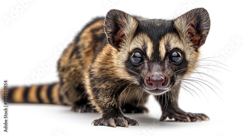 Close-up Portrait of a Curious Asian Palm Civet photo