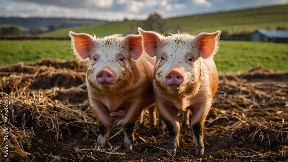 stock photography kune kune pigs in a beautiful farm stock photography kune kune pigs in a beautiful farm