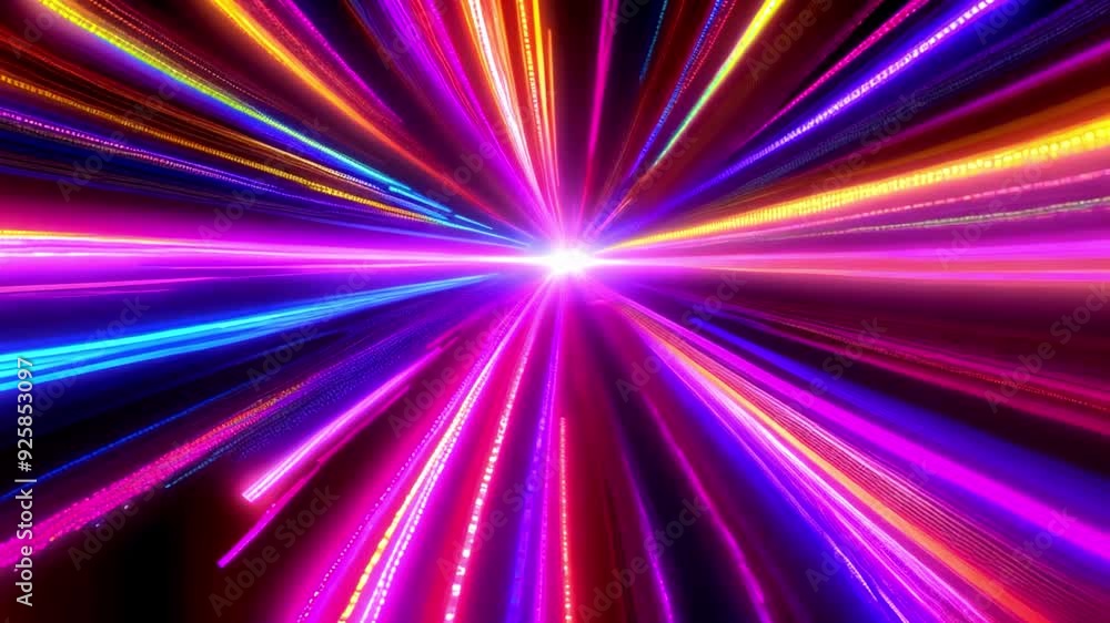 Colorful neon light explosion, vibrant digital rays radiating from center, abstract futuristic energy, glowing streaks in motion, sci-fi visual effects, dynamic bright light burst, cosmic display
Colorful neon light explosion, vibrant digital rays radiating from center, abstract futuristic energy, glowing streaks in motion, sci-fi visual effects, dynamic bright light burst, cosmic display