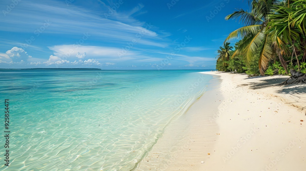 Tropical Paradise Beach Scene Tropical Paradise Beach Scene