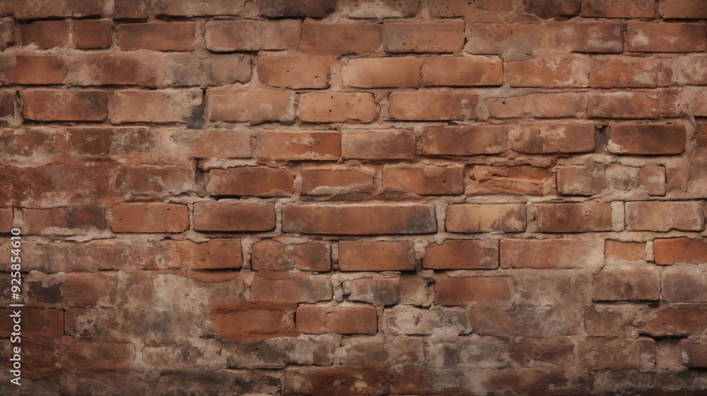 Old Red Brick Wall Background, Wide Panorama of Masonry, Black Brick Wall with Neon Lights, Dark Background for Design Old Red Brick Wall Background, Wide Panorama of Masonry, Black Brick Wall with Neon Lights, Dark Background for Design