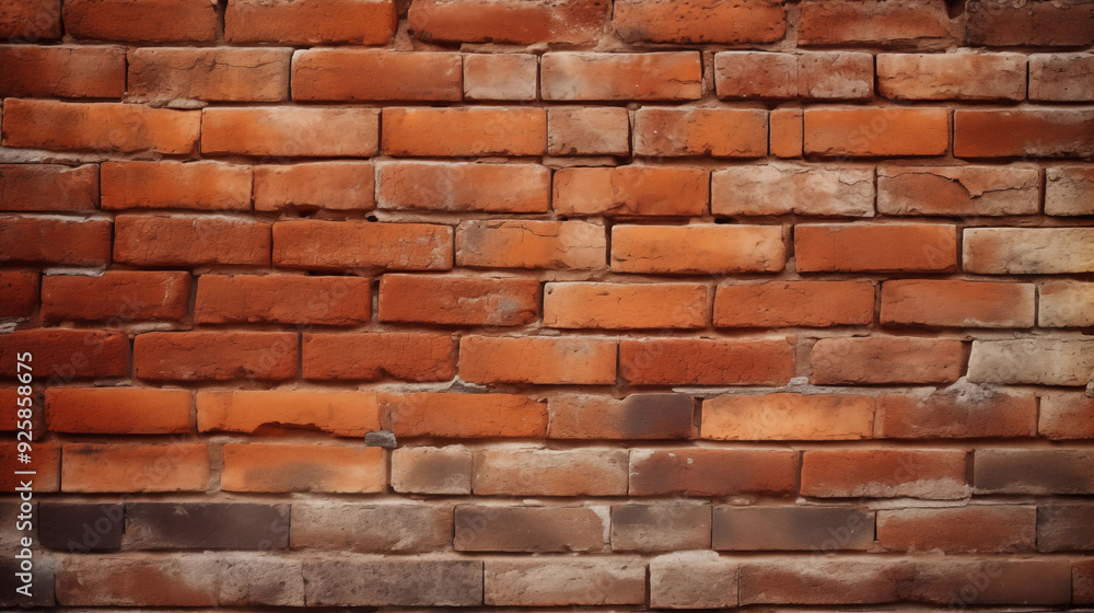 Old Red Brick Wall Background, Wide Panorama of Masonry, Black Brick Wall with Neon Lights, Dark Background for Design Old Red Brick Wall Background, Wide Panorama of Masonry, Black Brick Wall with Neon Lights, Dark Background for Design