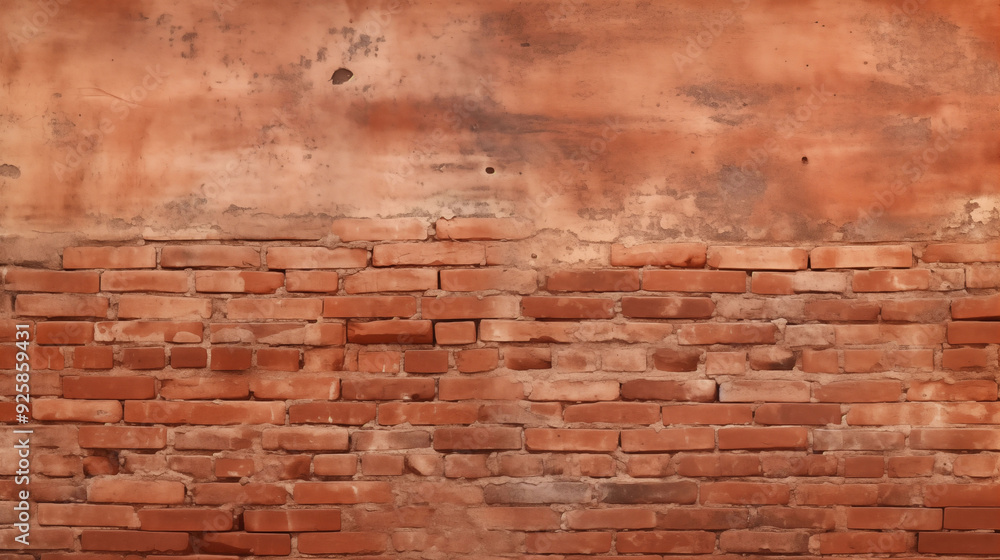 Old Red Brick Wall Background, Wide Panorama of Masonry, Black Brick Wall with Neon Lights, Dark Background for Design Old Red Brick Wall Background, Wide Panorama of Masonry, Black Brick Wall with Neon Lights, Dark Background for Design