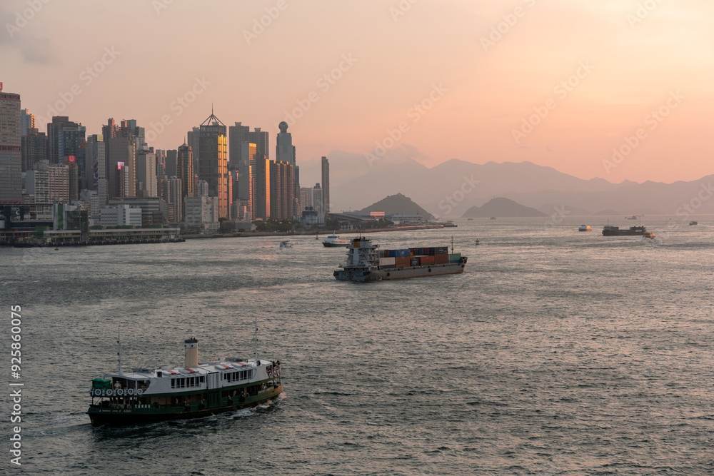 Obraz premium Hong kong city skyline