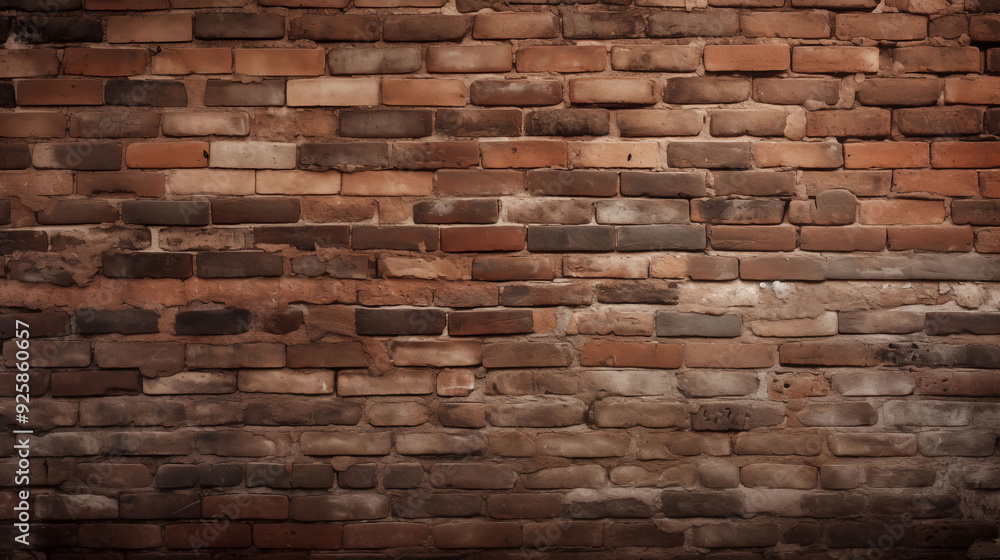 Old Red Brick Wall Background, Wide Panorama of Masonry, Black Brick Wall with Neon Lights, Dark Background for Design Old Red Brick Wall Background, Wide Panorama of Masonry, Black Brick Wall with Neon Lights, Dark Background for Design