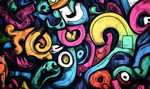 abstract doodle hand drawn design background