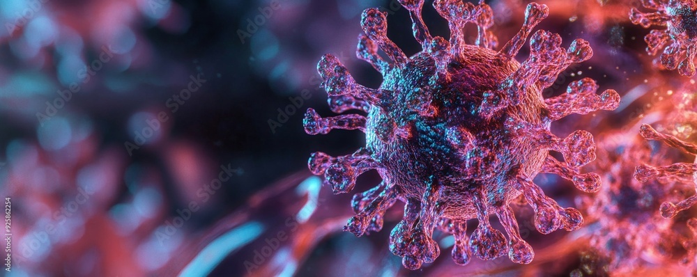 This is a photo taken under a microscope of a virus that threatens human health, and is an image needed for medical care, medicine, and research. Generative AI
This is a photo taken under a microscope of a virus that threatens human health, and is an image needed for medical care, medicine, and research. Generative AI