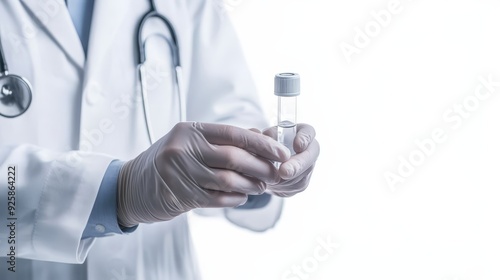 Doctor Holding Test Tube in Lab