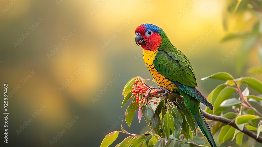 Naklejka premium Lorikeet --ar 16:9 --style raw --v 6.1 Job ID: 811ef83e-720b-4ab5-a63d-7dbac2cf5fc0