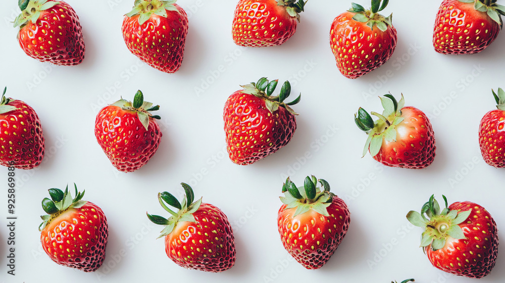 Strawberries on White Strawberries on White