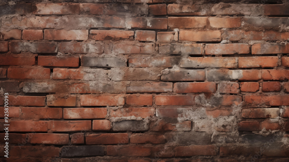 Old Red Brick Wall Background, Wide Panorama of Masonry, Black Brick Wall with Neon Lights, Dark Background for Design Old Red Brick Wall Background, Wide Panorama of Masonry, Black Brick Wall with Neon Lights, Dark Background for Design