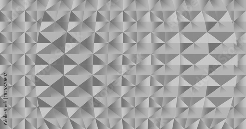 repetition of square and triangular geometric fields with shades of gray as inspiration in visual communication design or textile design